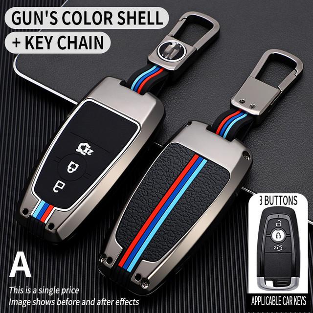 Car Key Case for Ford Fusion Mustang Explorer F150 Edge Mondeo Mk5 Focus Mk4 2019 2020 2021 Covers