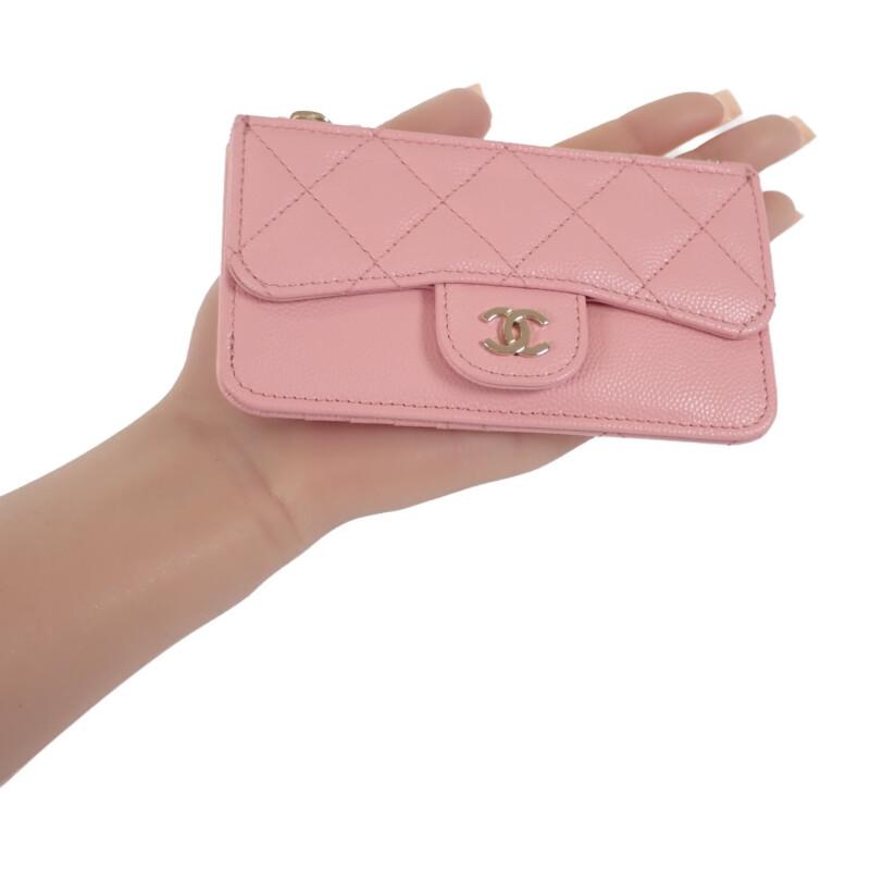 Chanel AP0374 Card Case Pink Women
