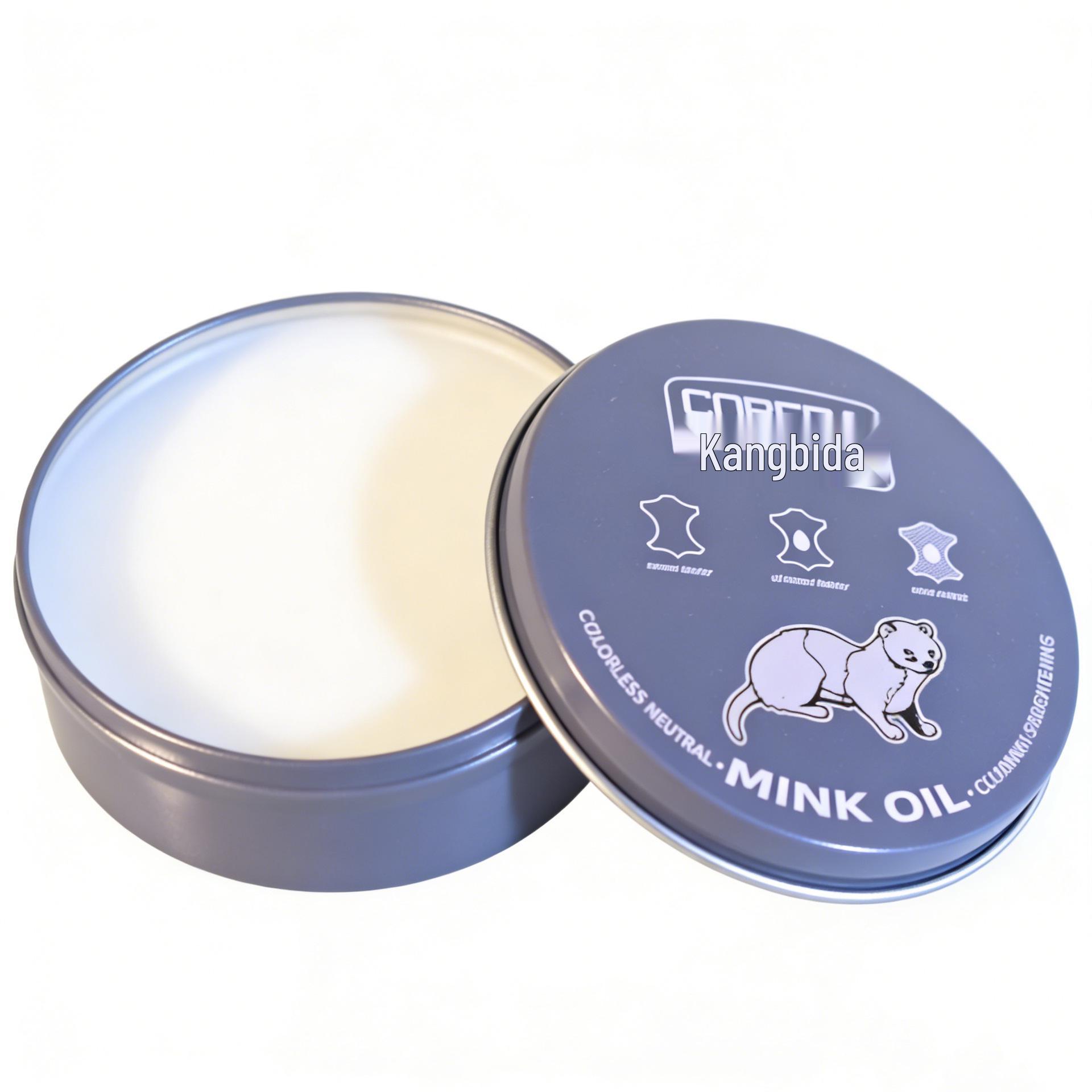 Водонепроницаемый воск для обуви из натуральной кожи с норковым маслом - Бесцветный уход и полировка