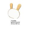 Stand Folding Desktop Makeup Mirror DIY Handmade Cartoon Shaped Mirror Cat Ear Compact Mirror Cute Portable Wooden Table Mirror