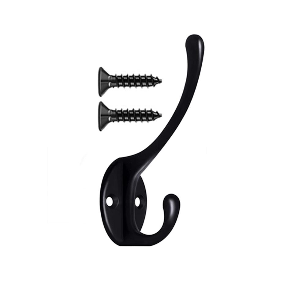 

1/6/10 комплект для подвешивания черных настенных крючков, с металлическим покрытием, настенных аксессуаров для шкафчиков, тяжелых дверных вешалок для полотенец бронзовый