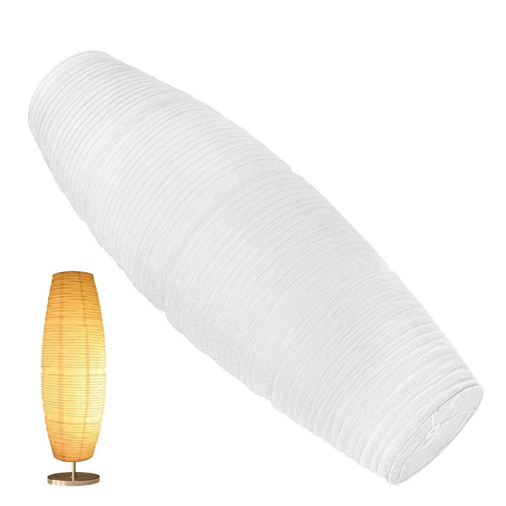 1pc Bedside Paper Lamp Shade Cover Bedroom Living Room Long Vertical Lampshade Nordic Minimalist Floor Lamp Decoration