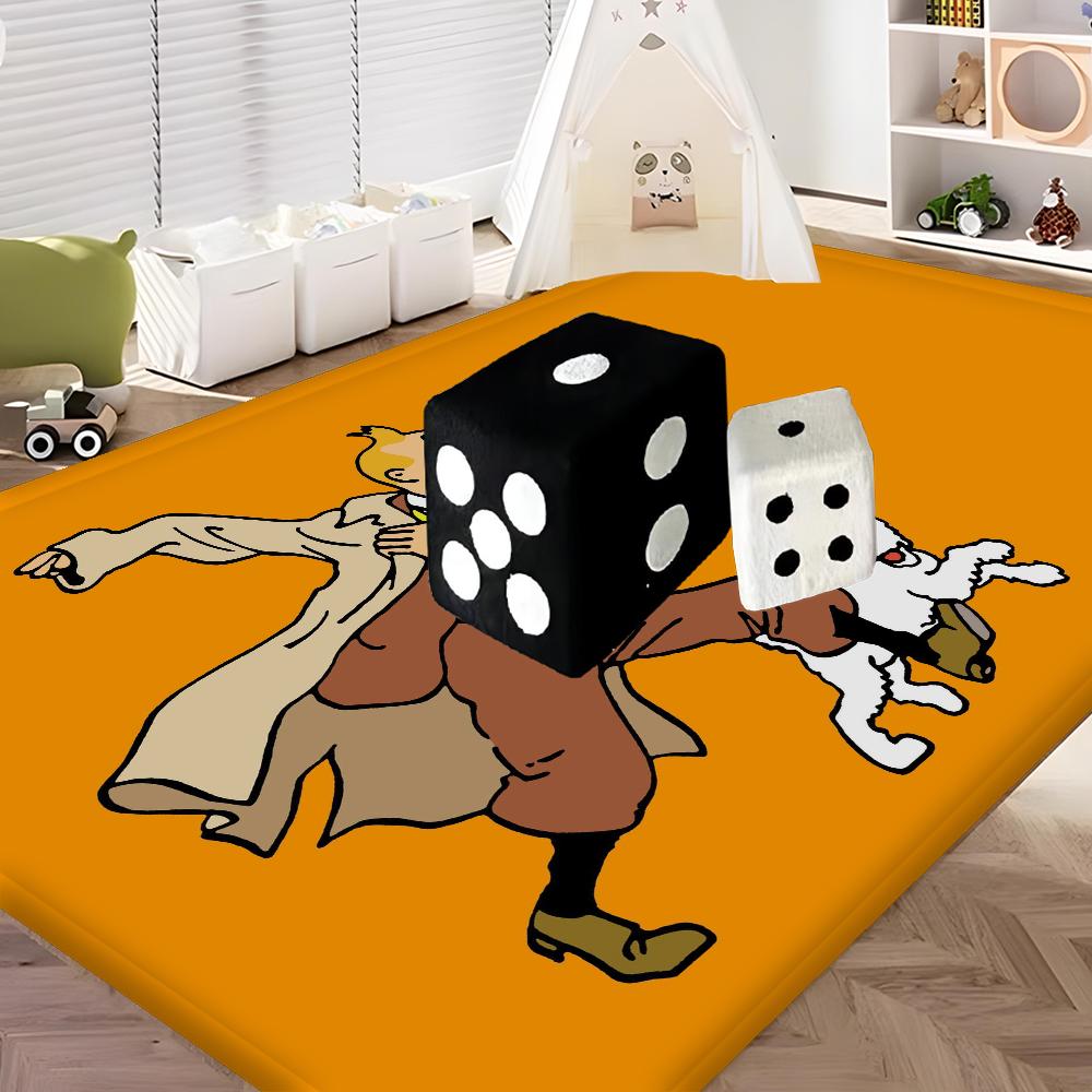 Tintins Room Mats Nordic Style Home Doormat Bathroom-Toilet Mats Bedroom Hotel Decor Mat