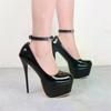 1Pair Ankle Belt Black Punk Leather Anklet Chain Women Foot Decor Accessories YK2 Jewelry Gifts