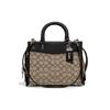 Rogue 25 Classic Monogram Jacquard Reißverschluss Stoff und Handschuhgegerbtes Leder Schulter Crossbody Tragetasche Mittel Damen Handtaschen CF591-LHUW7