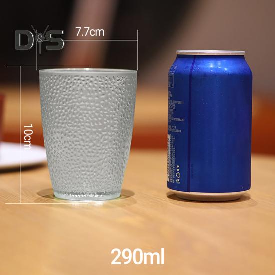 Trinkbecher, hitzebeständig, wiederverwendbar, verdicktes Acryl, gepunktet, für Bar, Restaurant, Wasserbecher