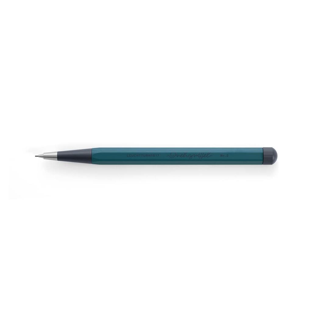 Leuchtturm Mechanical Dreg Reful Pacific Officially Imported Pencil, 0.7" No. 2, Green, 366193,