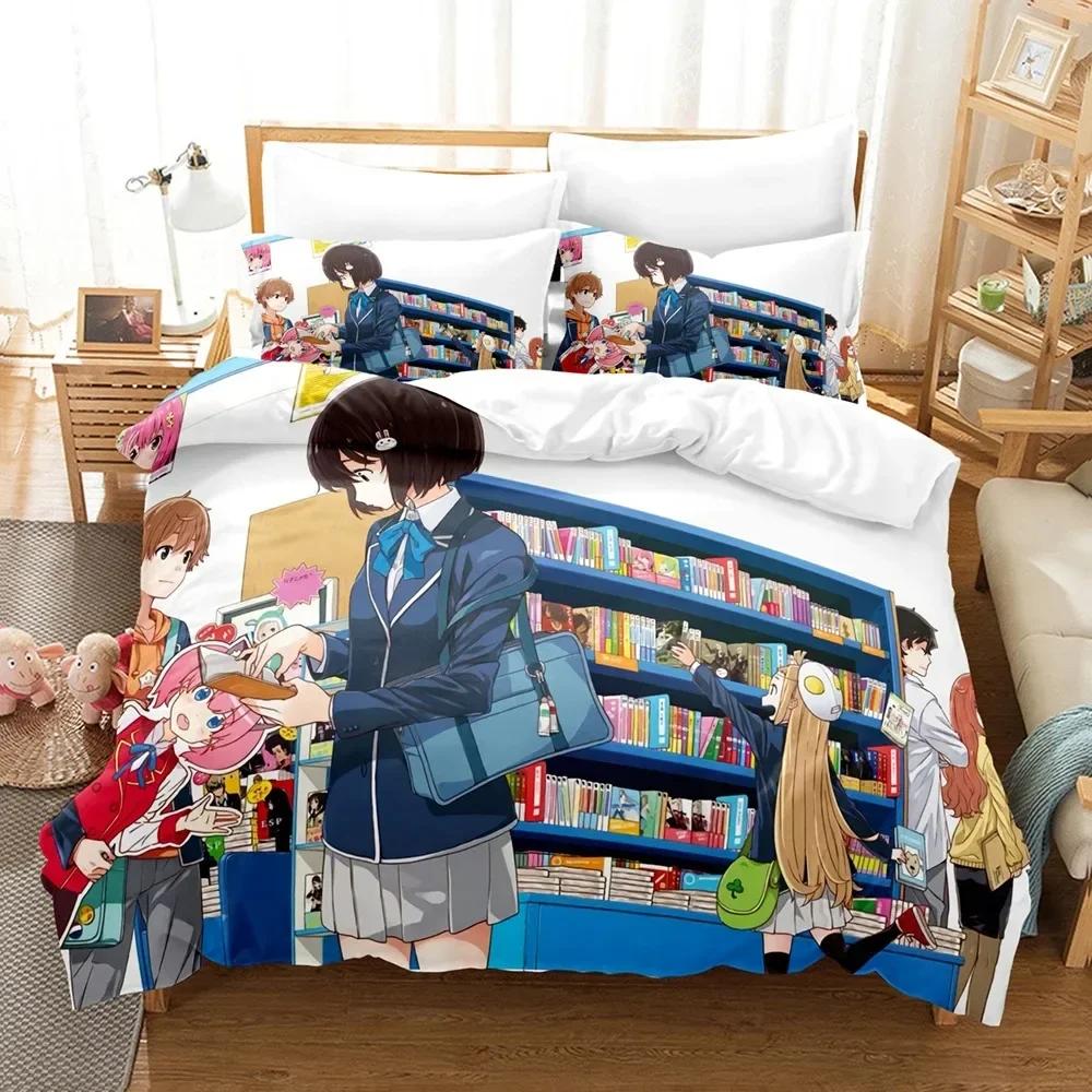 3D-tryck Animeflickor Denna konstklubb har ett problem Sängkläder Påslakanset med örngott Twin Full Queen King Sängkläder