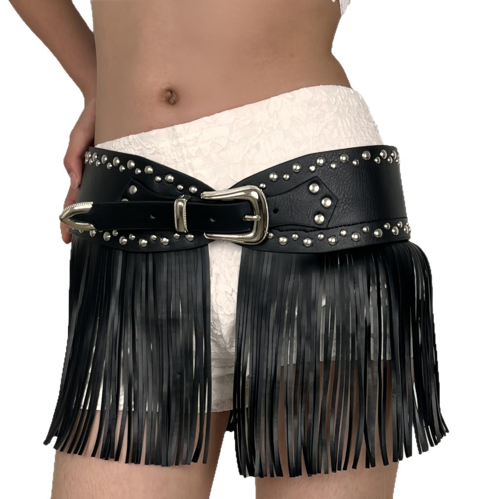 Vietnamesischer Gürtel Dame, Westeuropäischer und Amerikanischer Cowboy, Rustikaler Gürtel, Retro Wild Hippie, Böhmisch, Breiter Riemen