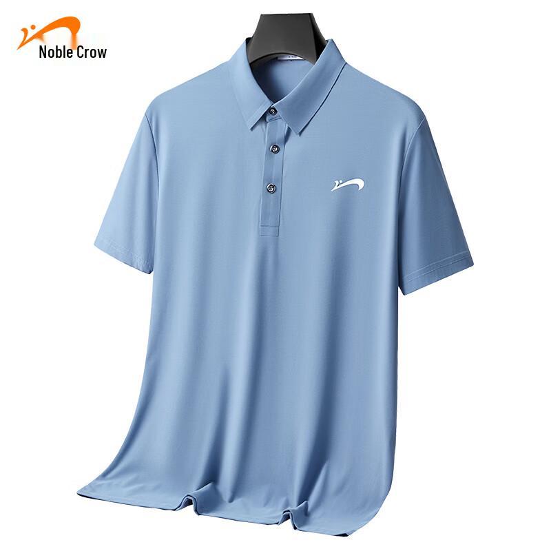 Guirenniao Men s Ice Silk Short Sleeve POLO Shirt 3XL