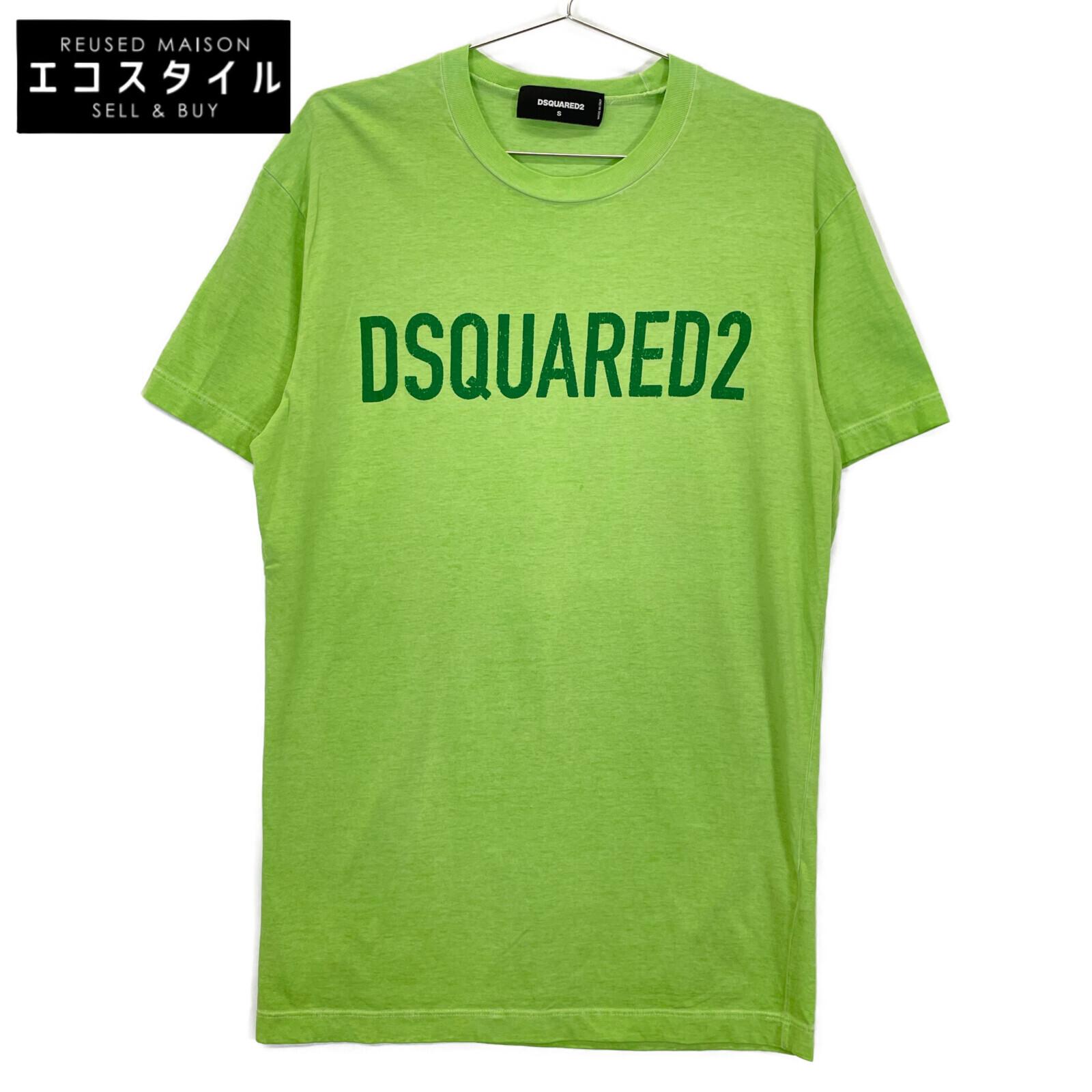 

DSQUARED2 S74GD0368 Green Cotton T-shirt tops S greenUsed