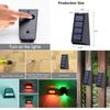 Decoration Solar wall lamp Led solar lights RGB Color Changing Waterproof Wall Lamp Solar Lighting For Walkway Fence Stairs