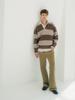 Pokeopeiseu Rugby Sweater Beige/Brown