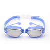 Adult wide-view swimming goggles, high-definition, waterproof, anti-fog, electroplated silicone swim goggles with integrated earplugs