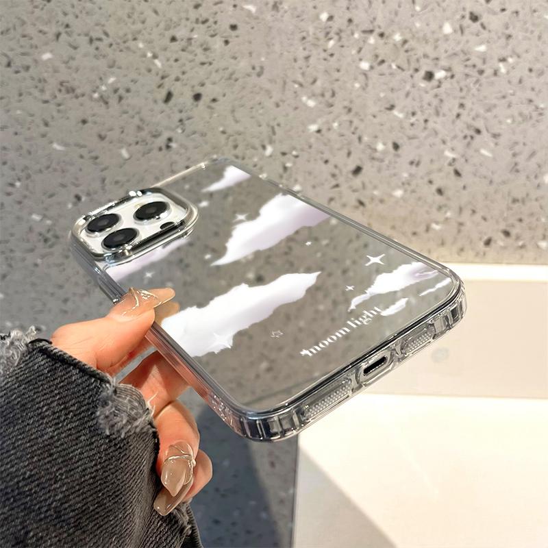 Handyhüllen für iPhone 11 13 XR 15 Pro Max 12 14 Pro Max Hülle iPhone 16 XS Max Spiegel Schutzhülle Mirror Exquisite Cartoon Wasserdicht