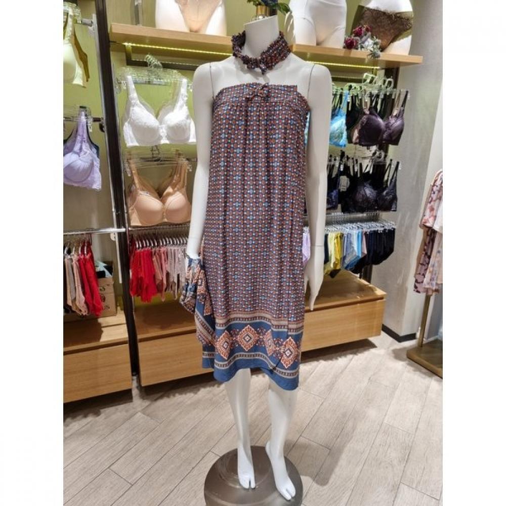 

VenuS Modern Simple BaSic Border Print Women S Golf Gown Vgn7082l Ivory/90