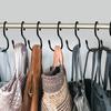 Portable S Hooks for Bags,Metal Closet Hanging Hanger for Hats Tie,Multi-Purpose Twist Design Hook for Kitchen Utensil,4/8/12PCS