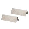 2Pcs Metal Stainless Steel Reserved Sign Double Sided Reserved Table Signs for Restaurants Bar Cafe