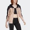 Adidas Originals Trefoil TT Hooded Color Block Zip Jacket Women jackets Pink FI1479