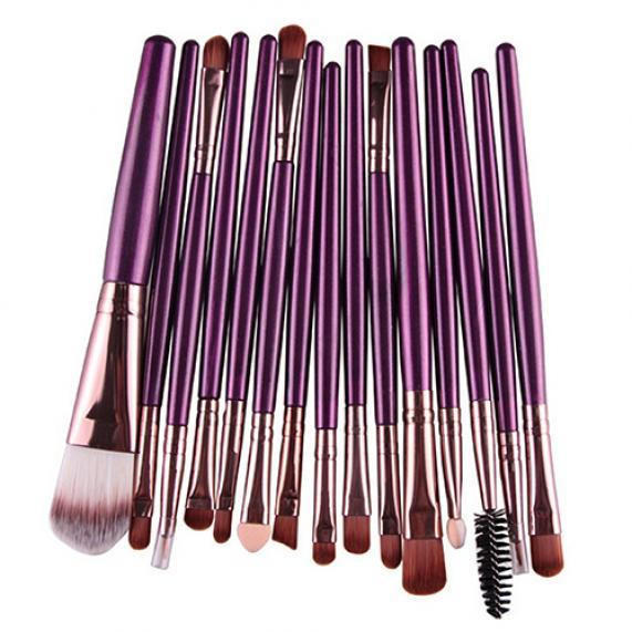 

Набір інструментів для пензлів для макіяжу, 15 шт., набори пензликів для тіней для повік one size