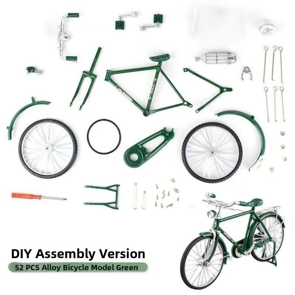 1:10 Scale Simulation Bike Model Kit Retro Mini 28 Big Bar Bicycle  For Exhibits