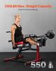Leg Extension and Curl Machine Seated Leg Rotary Extension Bench 550lbs