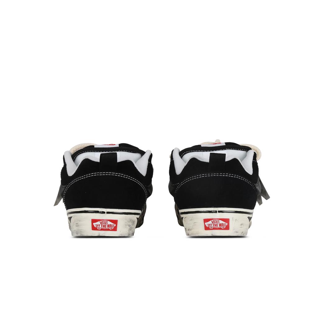 Vans Knu Skool Destiny Fabric Wrapping, Wear Resistant And Non Slip Low top Skateboard Shoes Unisex Black White VN0009QC6BT1(Team368-)