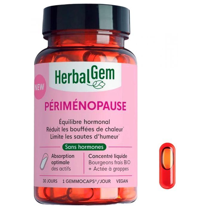 Périménopause - 30 GEMMOCAPS - Équilibre Hormonal, Bouffées De Chaleur, Sautes D'humeur - Herbalgem