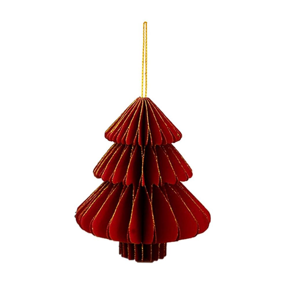 Goldglitzer Wabenball Weihnachtsbaumschmuck für Neujahrsparty Dekoration