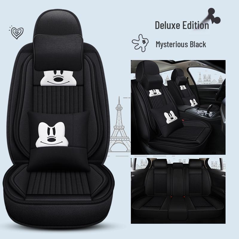 Infiniti QX60/QX30/QX70 Linen Cartoon Car Seat Covers – All-Season, Full Surround Design