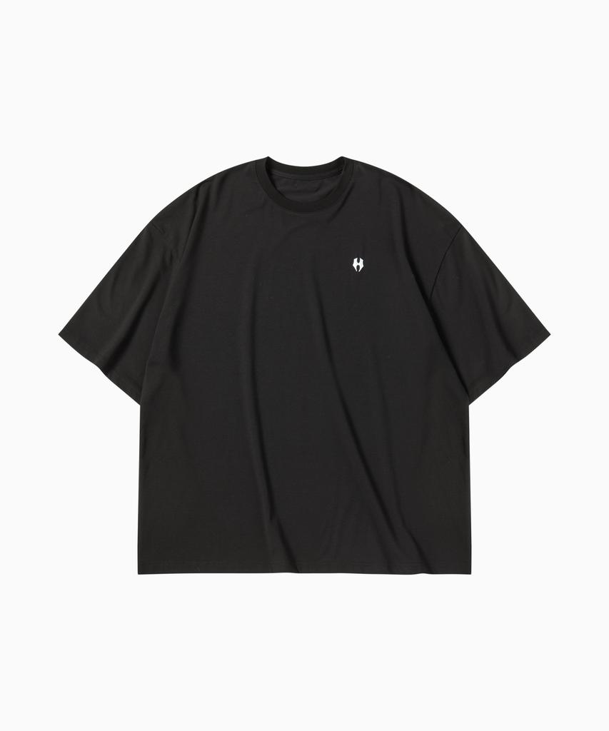 HUGVONE Brushed Symbol Oversized Short Sleeve 2 Colors