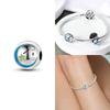 Charm Bead Charms copper Authentic Certified Blue Zircon Heart Bead Charms Jewellery Valentines Day Gift Diy Accessories Material