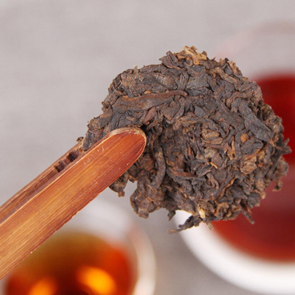 Yunnan Puer Ripe Tea Cake 357g Ancient Tree Golden Bud