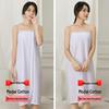Women's Cotton Strapless Bath Towel Dress - Wearable Wrap, Sauna Suit, and Yukata Bathrobe