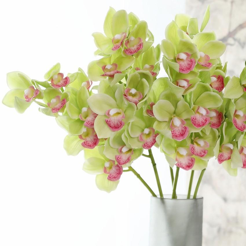 70cm Artificial Flower Head Plant, Phalaenopsis Orchid, Holiday Decor, Wedding, Fake Floral, Home Landscape, Interior Decor