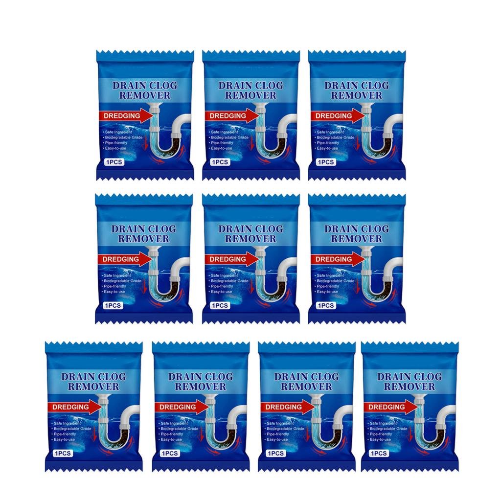 10pc Effective Sink Drain Powder Efficient Drain Unblockers Say Goodbye To Clogged Pipes In Kitchen Bathroom and Laundry