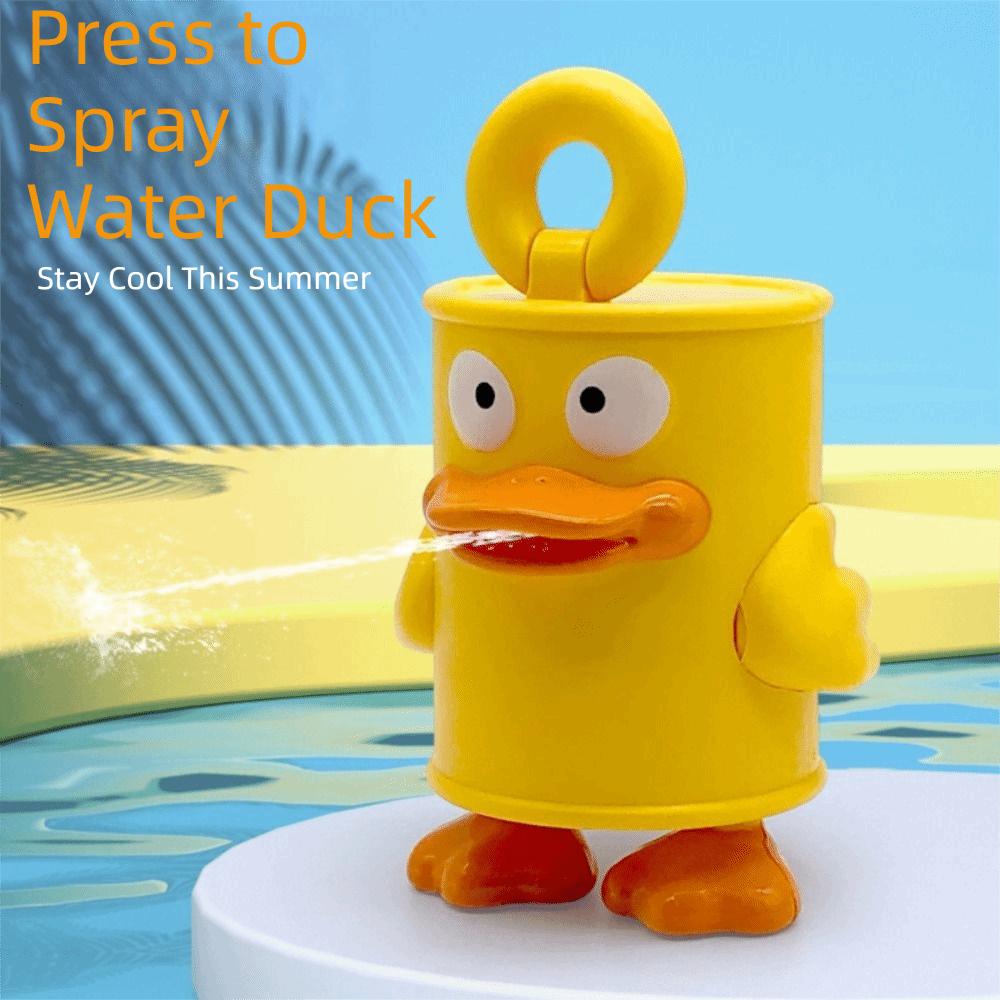 Plush Material Water Spray Toy Cute Design Beach Water Fight Duck Water Toy  Outdoor Play