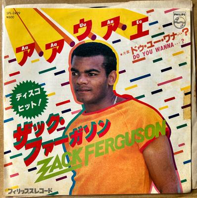 7palcová deska ZACK FERGUSON - Aa Aa Uu Aa Ee SFL2429PROMO PHILIPS 1979 Japonsko Soul/Funk Použité