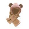 Cartoon Winter Hat And Scarf Set Soft Wrapped with Hood for Stage Performance