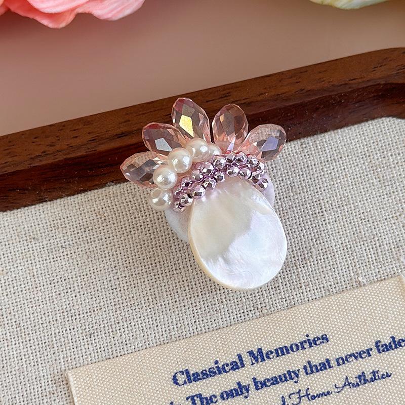 Crystal Shoes Decorations Korean Transparent Jelly Shoes Decorative Shoe Buckle Handmade DIY Beaded Flower Hole Shoe Accessories