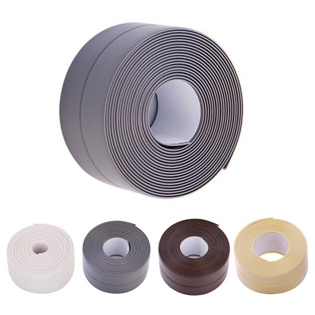 Home Corner Line Waterproof Tape Kitchen Bathroom Seams Protector Tub Wall White