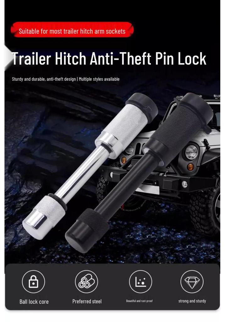 Anti-theft RV Trailer Hitch Pin Lock & Extended Bar Accessories