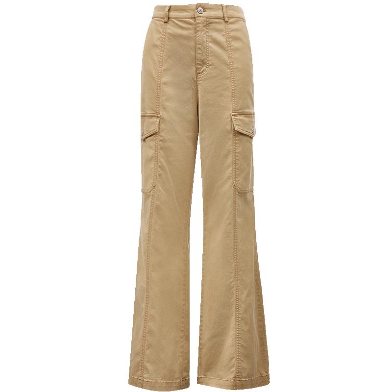 ONLY Women's 2024 Autumn Loose High-Waist Cargo Pants