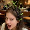 Creative Funny Little Bean Sprouts Grass Hair Clips for Girls Fashion Green Grass Bean Sprout Hairpins Plant Hair Accessories