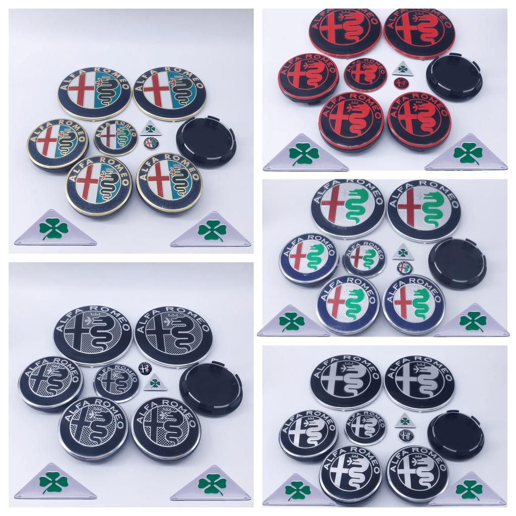 11pcs 50MM GTAM Wheel Hub Covers Car Logo Modification Hub Decoration for Alfa Romeo Giulietta GT Mito Brera Giulia F1 RD6