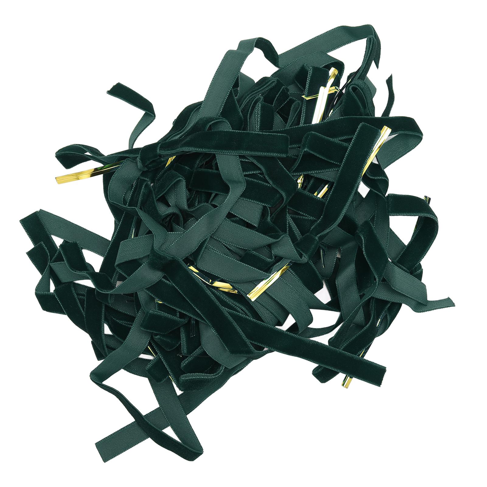 

24pcs Ribbon Bow Pendant Festive Decoration Xmas Tree Bows for Decorating Flowers Handbags
