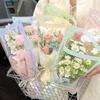 Sweet Heart Bouquet Floral Packaging - Transparent Fresh Flower Wrapper for Florists and Street Stalls