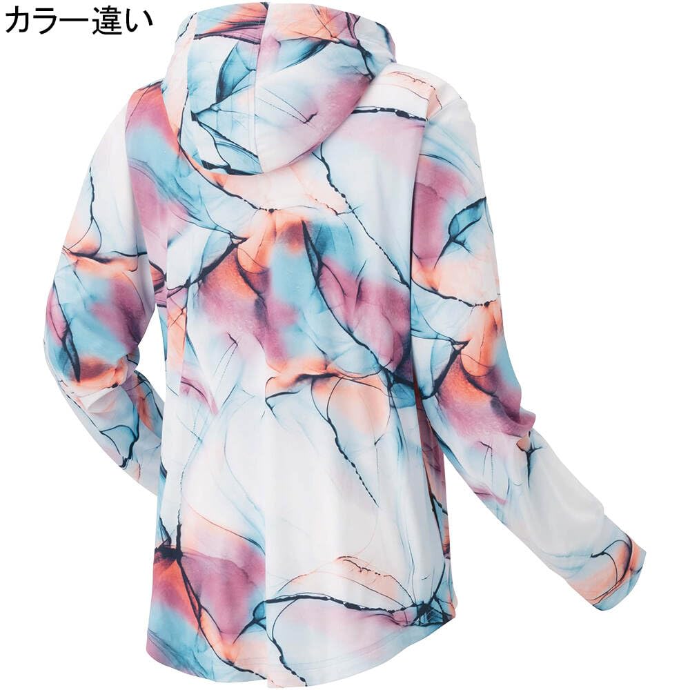 Yonex Knit Bright Orange Size M Women's Warm-Up Hoodie, (160cm), (57086)