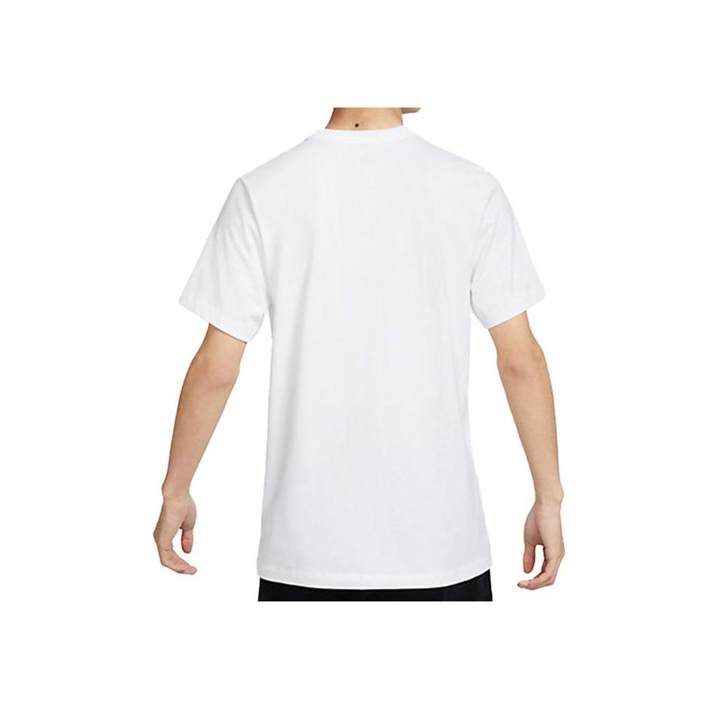 Nike Logo Print Sports Short Sleeve T-Shirt Men Tops White DX1986-101