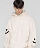 [Unisex] Multi Smile Drawing Hoodie_Cream/Black Logo